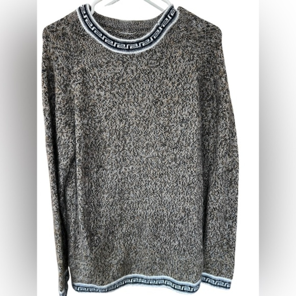 Authentic Peruvian Women’s Aztec Alpaca Sweater Pullover Crewneck Size M